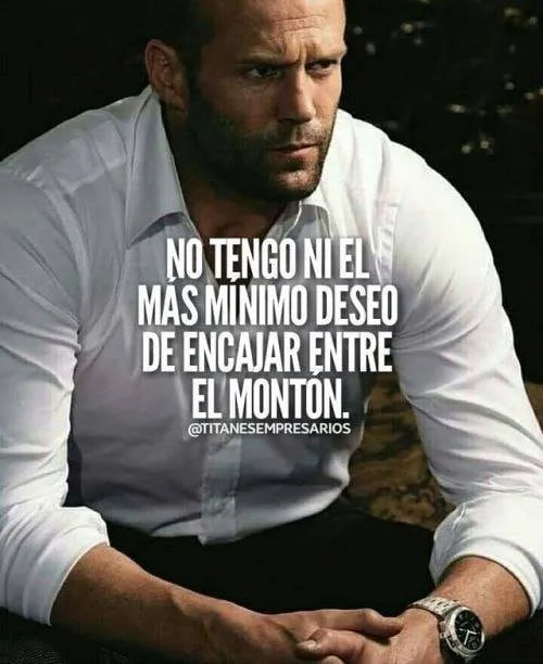 No tengo ni el más mínimo deseo de encajar entre el montón.