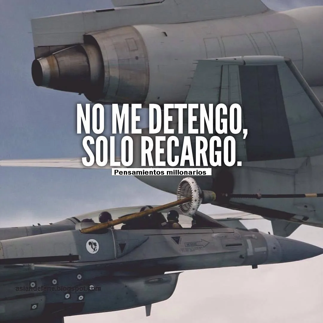 No me detengo, solo recargo.